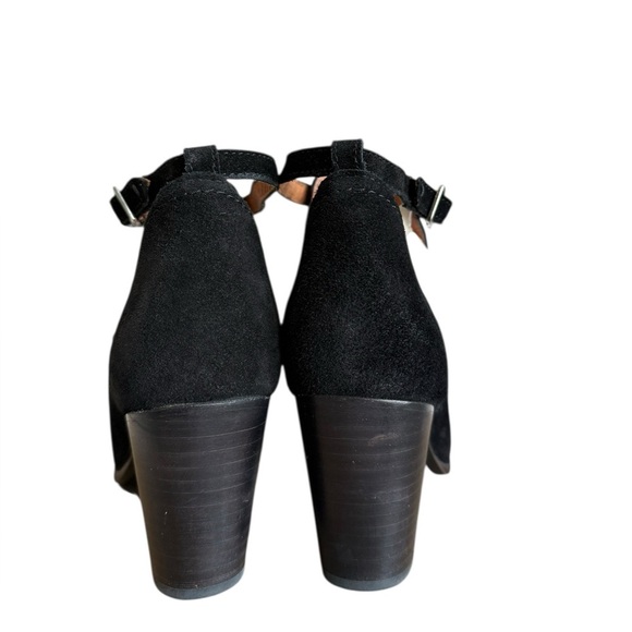 Frye Meghan Suede Ankle Booties Black Heel Women US 8B - Picture 6 of 13